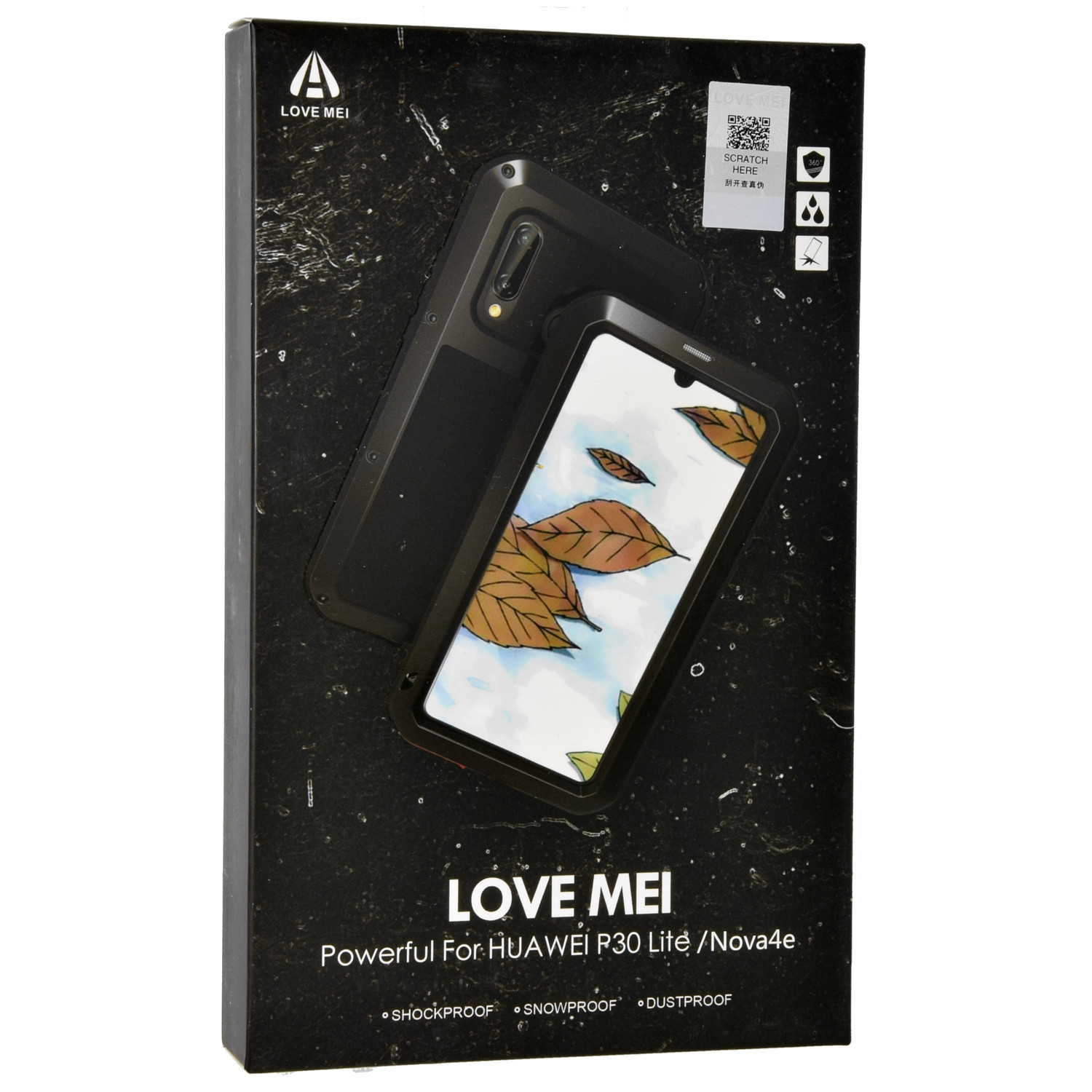 Oryginalne Pancerne Etui marki LOVE MEI z serii Powerful dla Huawei P30 Lite